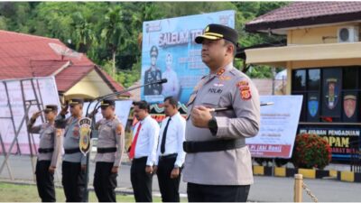 Kapolres Abdya Pimpin Upacara Sertijab Pejabat Utama, Kapolsek dan Kapolsubsektor