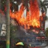 Miniatur Rumah Adat Monumen Sisingamangaraja Hangus Terbakar