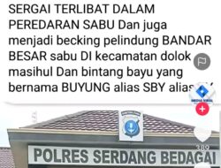 Ramai di Medsos, Kasat Narkoba Polres Sergai Diduga Terlibat Peredaran Narkoba