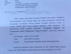 PN Madina akan Gelar Sosialisasi Penguatan Integritas dan Transparansi Peradilan, Advokat Diajak Kawal Peradilan Bersih