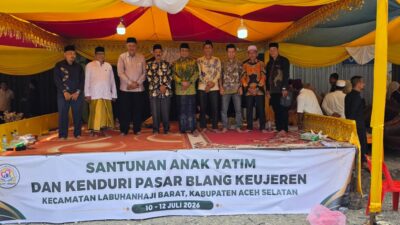 Kenduri Pasar Blang Keujeren dan Santunan Anak Yatim, Pemkab Aceh Selatan Perkuat Kebersamaan