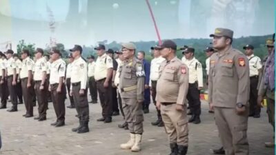 Dihadiri Wabup Labusel, HUT Bhayangkara di Lapangan Tathya Dharaka Kotapinang Meriah