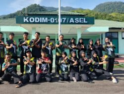 Dandim 0107/Aceh Selatan Lepas 20 Atlet PSHT Ikuti Open Turnamen Piala Pangdam IM