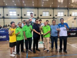Rico Waas dan Ketum KONI Medan Hadiri Penutupan Turnamen Tenis Meja Antar PTM Piala Wali Kota