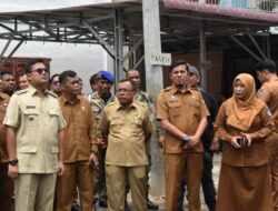 Walikota Jeffry Sentana, Tinjau Pembenahan Pembangunan Pasar di Langsa