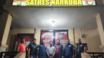 Satresnarkoba Polres Labuhanbatu Tangkap Tahanan Narkoba Melarikan Diri di Riau