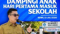 Wali Kota Langsa Ajak Orang Tua Dampingi Anak di Hari Pertama Masuk Sekolah
