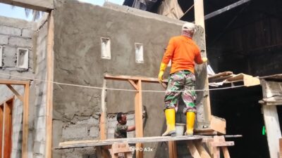Hari Kedua TMMD ke-129, Satgas Percepat Rehabilitasi RTLH di Labuhanhaji Timur
