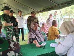 Satgas TMMD 129 Kodim 0107/Aceh Selatan Hadirkan Pelayanan Kesehatan Gratis 24 Jam untuk Masyarakat